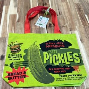 This is the Trader Joe’s "the pickles" bag.